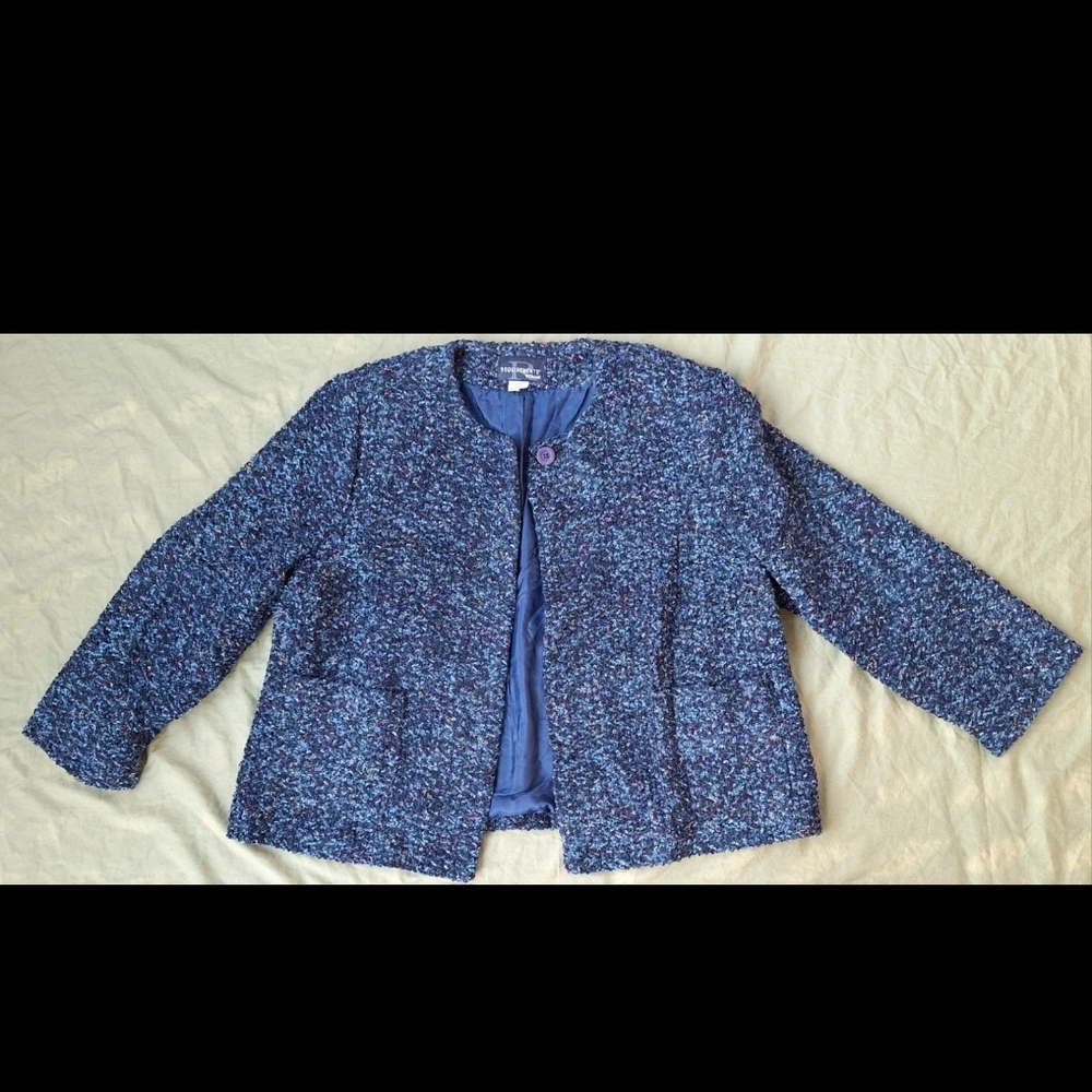 Requirements Blue Textured Blazer